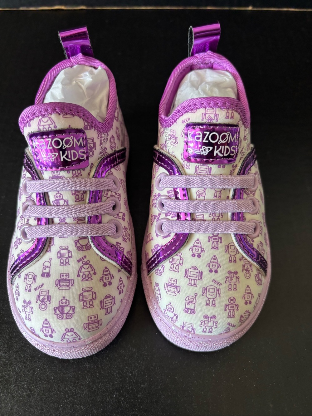 New Girls Kazoom Kids Purple Sneakers - Picture 4 of 6